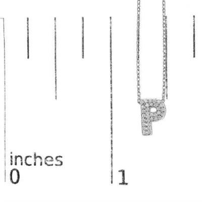 Haus Of Brilliance 10k Gold Diamond Accent "a-z" Initial Bubble Pendant Necklace In Silver