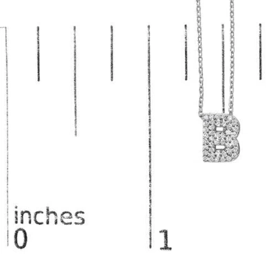 Haus Of Brilliance 10k Gold Diamond Accent "a-z" Initial Bubble Pendant Necklace In Silver