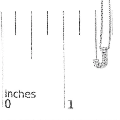 Haus Of Brilliance 10k Gold Diamond Accent "a-z" Initial Bubble Pendant Necklace In Silver