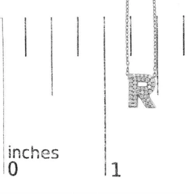 Haus Of Brilliance 10k Gold Diamond Accent "a-z" Initial Bubble Pendant Necklace In Silver