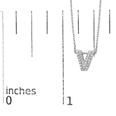 Haus Of Brilliance 10k Gold Diamond Accent "a-z" Initial Bubble Pendant Necklace In Silver