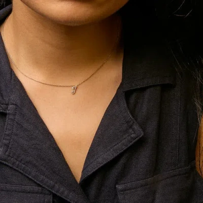 Haus Of Brilliance 10k Gold Diamond Accent  A-z Initial Script Style Pendant Necklace In Gold