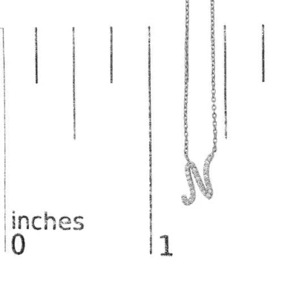 Haus Of Brilliance 10k Gold Diamond Accent  A-z Initial Script Style Pendant Necklace In Metallic