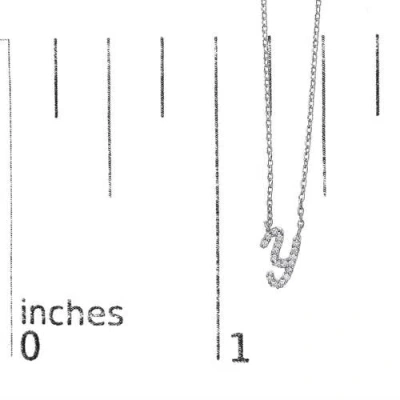 Haus Of Brilliance 10k Gold Diamond Accent  A-z Initial Script Style Pendant Necklace In Metallic