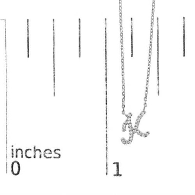 Haus Of Brilliance 10k Gold Diamond Accent  A-z Initial Script Style Pendant Necklace In Metallic