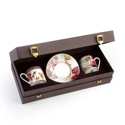 Cavalli Coffee Cup & Saucer With Luxury Box In Multi
