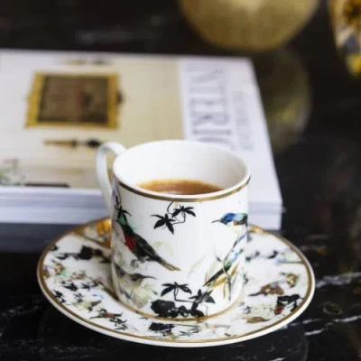 Cavalli Coffee Cup & Saucer With Luxury Box In Multi