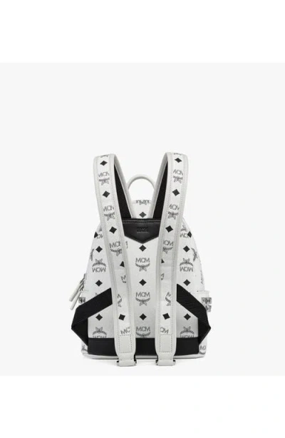 Mcm Mini Stark Side Studs Backpack In White