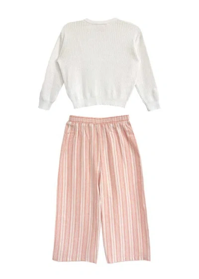 Mabel + Honey Claire Two Piece Set In Orange