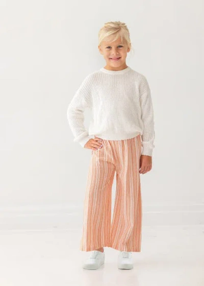 Mabel + Honey Claire Two Piece Set In Orange