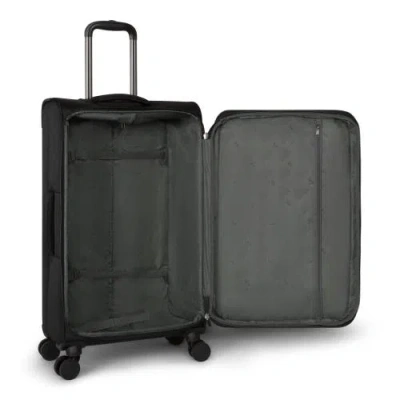 Quiksilver Buxton Suitcases Nylon Softside Expandable Luggage With Spinner Wheels, 3-piece Set In Black