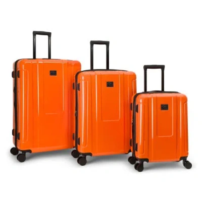 Quiksilver Malibu Suitcases Pc Hardside Expandable Luggage With Spinner Wheels, 3-piece Set In Orange
