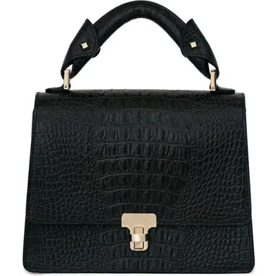 Vie Lorie Vittoria Top Handle Bag In Black
