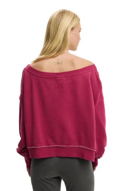 Cotton On Off Shoulder Sweatshirt In Red
