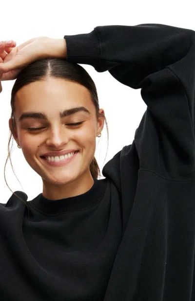 Cotton On Body Active Plush Crew Sweatshirt In Black