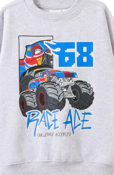 Cotton On Kids Kid's License Sammy Oversize Crew In Gray