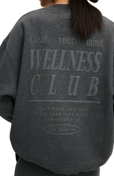 Cotton On Body Plush Graphic Crew Sweatshirt In Gray