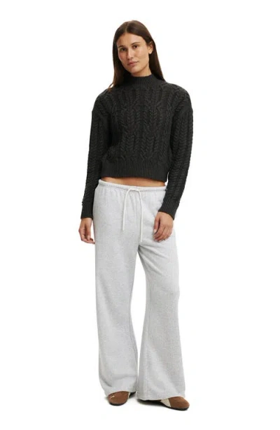 Cotton On Boxy Mock Neck Knit Sweater In Multi