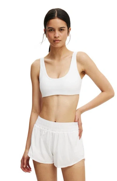 Cotton On Body Active Curve Hem Short In White