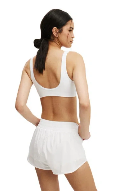 Cotton On Body Active Curve Hem Short In White