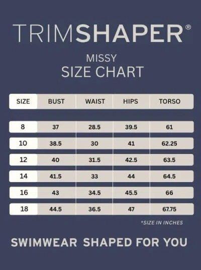 Trimshaper Amy Square Neck Back Tie One-piece Control Swimsuit In Black