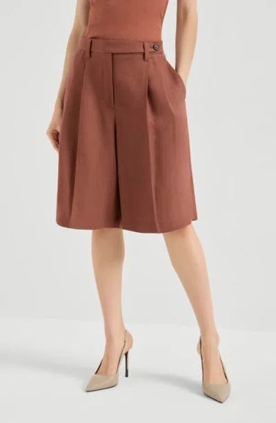 Brunello Cucinelli Sartorial Bermuda Shorts In Multi