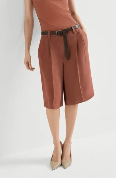 Brunello Cucinelli Sartorial Bermuda Shorts In Multi