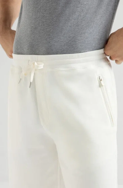 Brunello Cucinelli Drawstring Zip-pocket Shorts In White