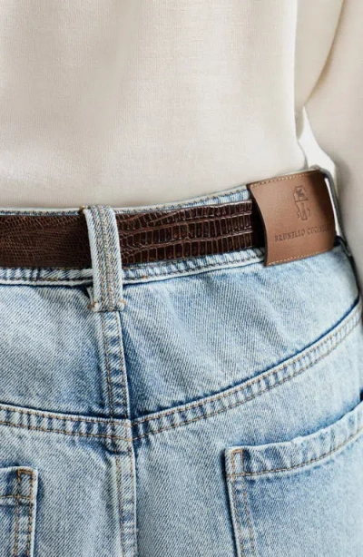 Brunello Cucinelli Baggy Tapered Trousers In Blue