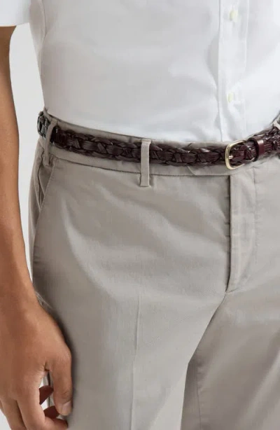 Brunello Cucinelli Comfort Gabardine Trousers In Gray