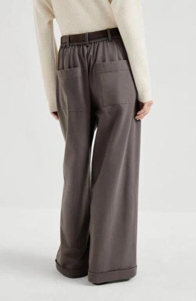 Brunello Cucinelli Buttoned Palazzo Pants In Multi