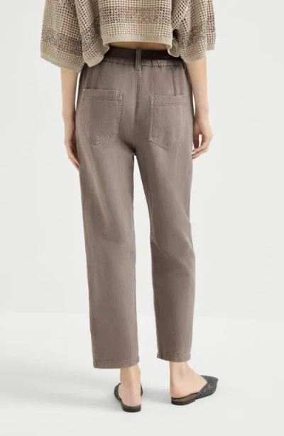 Brunello Cucinelli Five-pocket Trousers In Brown