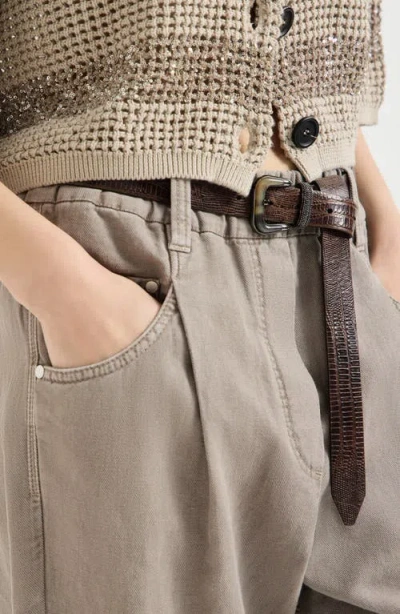 Brunello Cucinelli Five-pocket Trousers In Brown