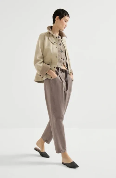 Brunello Cucinelli Five-pocket Trousers In Brown