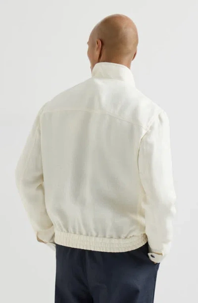 Brunello Cucinelli Outerwear Jacket With Stand Collar In Multi