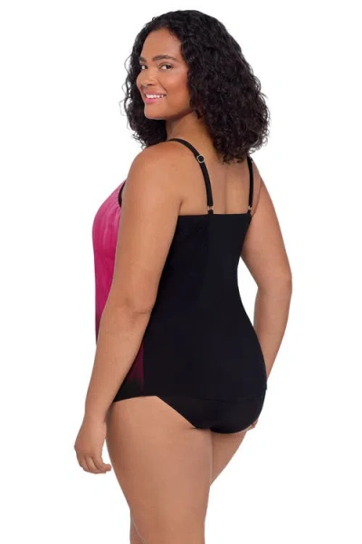 Trimshaper Hank Handkerchief Tankini Swimsuit Top In Multi