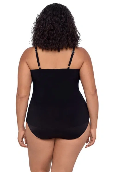 Trimshaper Hank Handkerchief Tankini Swimsuit Top In Multi