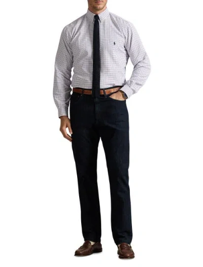 Polo Ralph Lauren Big & Tall Performance Check Oxford Sport Shirt In Neutral