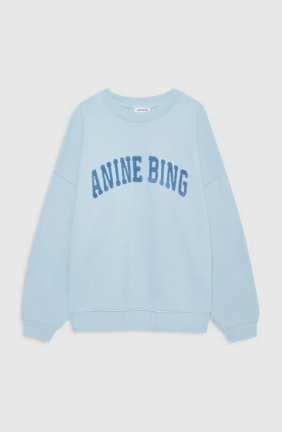 Anine Bing Miles Sweatshirt In Blue