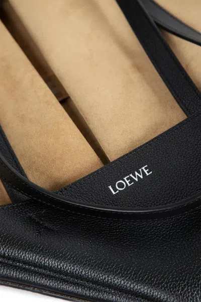 Loewe Medium Horizontal Puzzle Fold Tote In Black