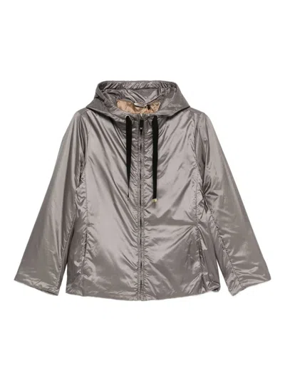Max Mara The Cube Padded Blouson Jacket In Brown