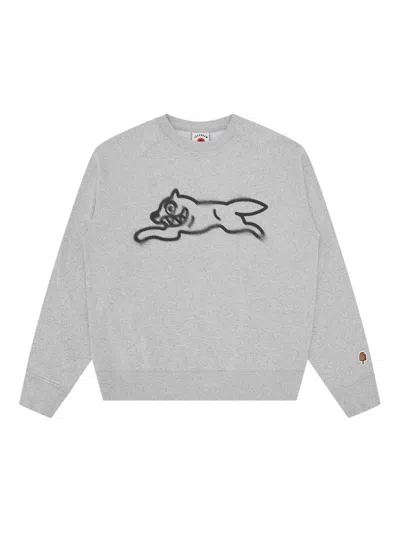 Icecream Running Dog Graphic-printed Crew-neck Sweatshirt In Gray