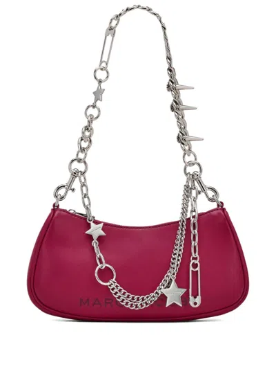 Marc Jacobs Leather Shoulder Bag Top Handle Chain In Pink