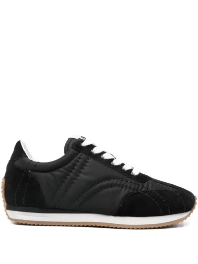 Totême Casual Low Top Sneakers With Quilted Design In Black