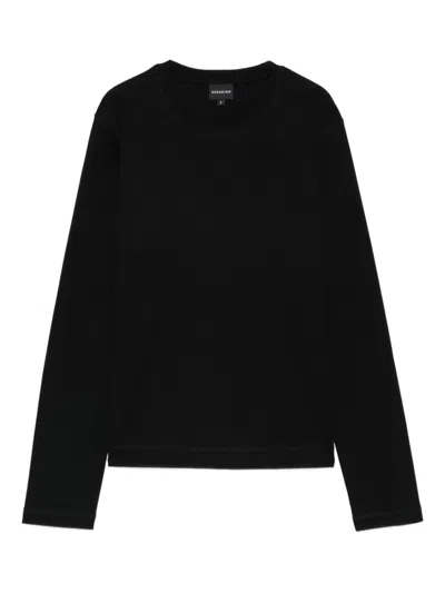 Herskind Cotton Crewneck Sweater In Black