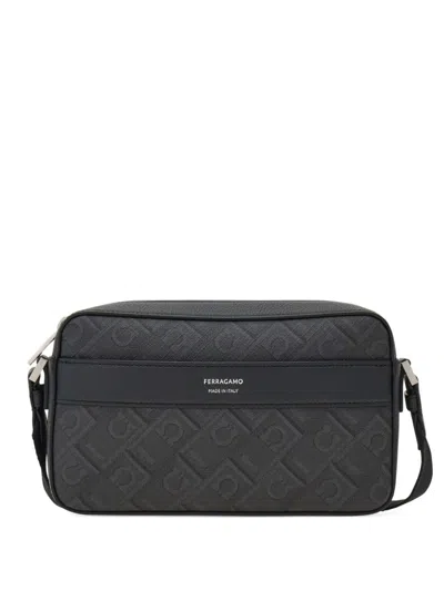 Ferragamo Monogram Shoulder Bag Rectangular Shape In Multi