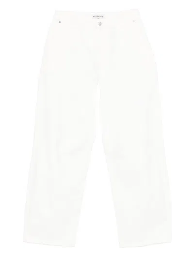 Herskind Buttoned Wide-leg Jeans In White