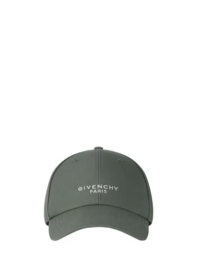 Givenchy Paris Embroidered Cap In Cotton In Brown