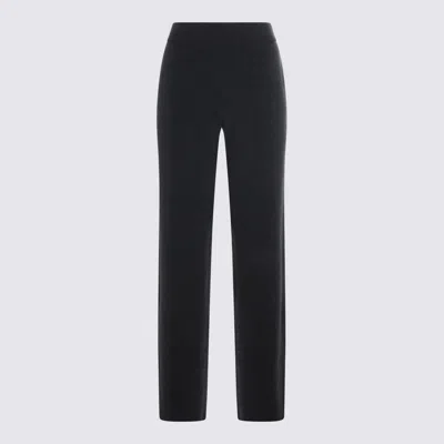 Aya Muse Dark Grey Wool Pants In Black
