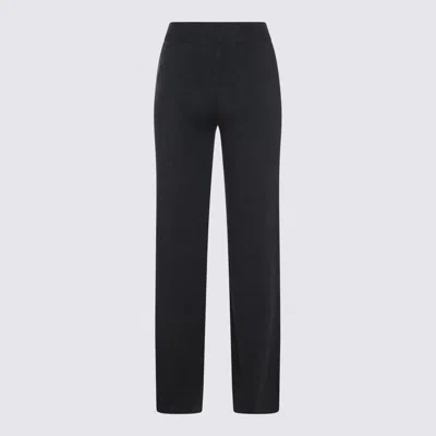 Aya Muse Dark Grey Wool Pants In Black